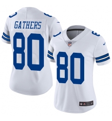 Women's Nike Dallas Cowboys #80 Rico Gathers White Vapor Untouchable Limited Player NFL Jersey