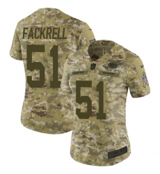 Women's Nike Green Bay Packers #53 Nick Perry Limited Camo 2018 Salute to Service NFL Jersey