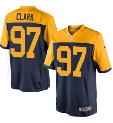 Men's Nike Green Bay Packers #97 Kenny Clark Limited Navy Blue Alternate NFL Jersey