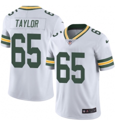 Men's Nike Green Bay Packers #65 Lane Taylor White Vapor Untouchable Limited Player NFL Jersey