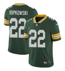 Youth Nike Green Bay Packers #22 Aaron Ripkowski Green Team Color Vapor Untouchable Limited Player NFL Jersey