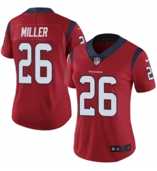 Women's Nike Houston Texans #26 Lamar Miller Limited Red Alternate Vapor Untouchable NFL Jersey