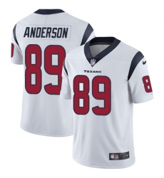 Men's Nike Houston Texans #89 Stephen Anderson Limited White Vapor Untouchable NFL Jersey