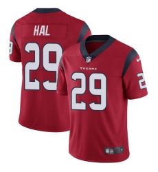 Men's Nike Houston Texans #29 Andre Hal Limited Red Alternate Vapor Untouchable NFL Jersey