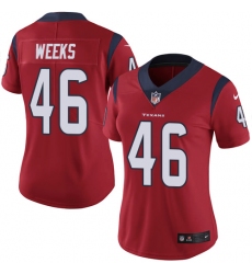 Women's Nike Houston Texans #46 Jon Weeks Limited Red Alternate Vapor Untouchable NFL Jersey