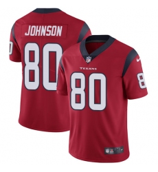Youth Nike Houston Texans #80 Andre Johnson Limited Red Alternate Vapor Untouchable NFL Jersey