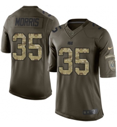 Men's Nike Indianapolis Colts #35 Darryl Morris Elite Green Salute to Service NFL Jersey