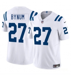Men's Indianapolis Colts #27 Cam Bynuml White 2025 F.U.S.E. Vapor Limited Football Stitched Jersey
