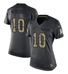Women's Nike Indianapolis Colts #10 Donte Moncrief Limited Black 2016 Salute to Service NFL Jersey