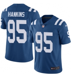 Youth Nike Indianapolis Colts #95 Johnathan Hankins Royal Blue Team Color Vapor Untouchable Limited Player NFL Jersey