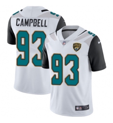 Youth Nike Jacksonville Jaguars #93 Calais Campbell White Vapor Untouchable Limited Player NFL Jersey