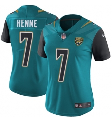 Women's Nike Jacksonville Jaguars #7 Chad Henne Teal Green Team Color Vapor Untouchable Limited Player NFL Jersey