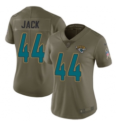 Women's Nike Jacksonville Jaguars #44 Myles Jack Limited Olive 2017 Salute to Service NFL Jersey