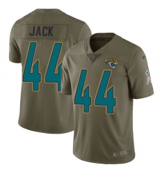 Youth Nike Jacksonville Jaguars #44 Myles Jack Limited Olive 2017 Salute to Service NFL Jersey