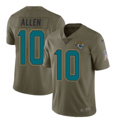 Men's Nike Jacksonville Jaguars #10 Brandon Allen Limited Olive 2017 Salute to Service NFL Jersey