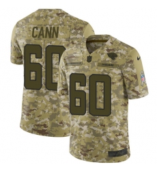 Men's Nike Jacksonville Jaguars #60 A. J. Cann Limited Camo 2018 Salute to Service NFL Jerse