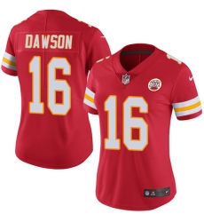 Women's Nike Kansas City Chiefs #16 Len Dawson Red Team Color Vapor Untouchable Limited Player NFL Jersey