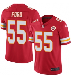Men's Nike Kansas City Chiefs #55 Dee Ford Red Team Color Vapor Untouchable Limited Player NFL Jersey