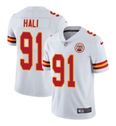 Youth Nike Kansas City Chiefs #91 Tamba Hali White Vapor Untouchable Limited Player NFL Jersey
