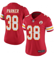 Women's Nike Kansas City Chiefs #38 Ron Parker Red Team Color Vapor Untouchable Limited Player NFL Jersey