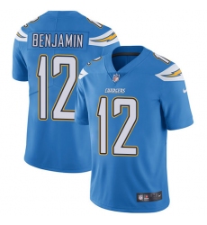 Men's Nike Los Angeles Chargers #12 Travis Benjamin Electric Blue Alternate Vapor Untouchable Limited Player NFL Jersey