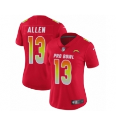 Women's Nike Los Angeles Chargers #13 Keenan Allen Limited Red AFC 2019 Pro Bowl NFL Jersey